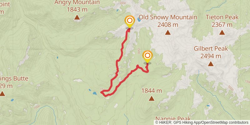 Goat Rocks Circuit alt 1 Map