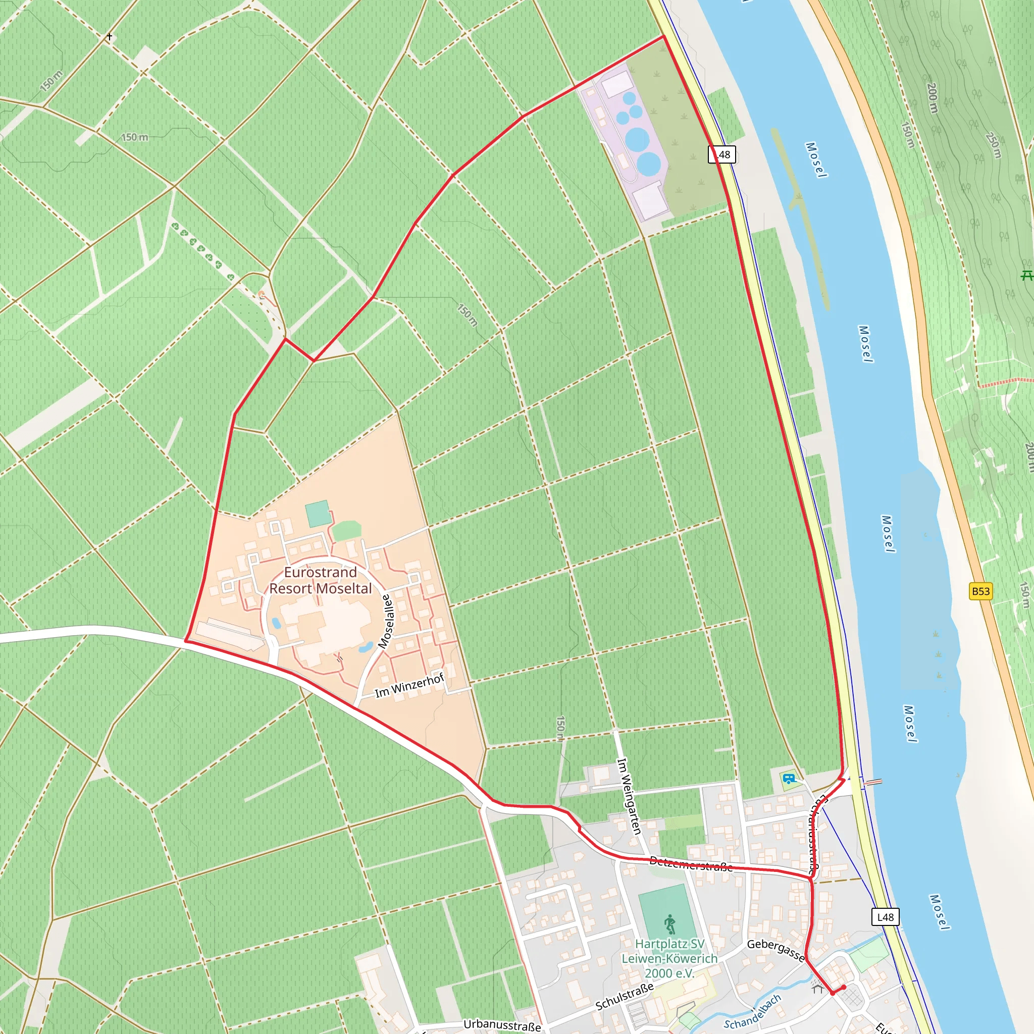 Leiwen Loop mobile static map