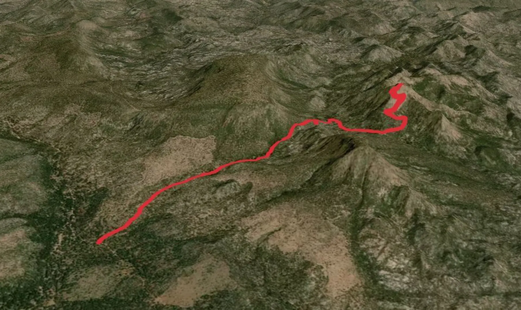 An image depicting the trail 7 Up to Hyde Mountain Trail and its surrounding area.