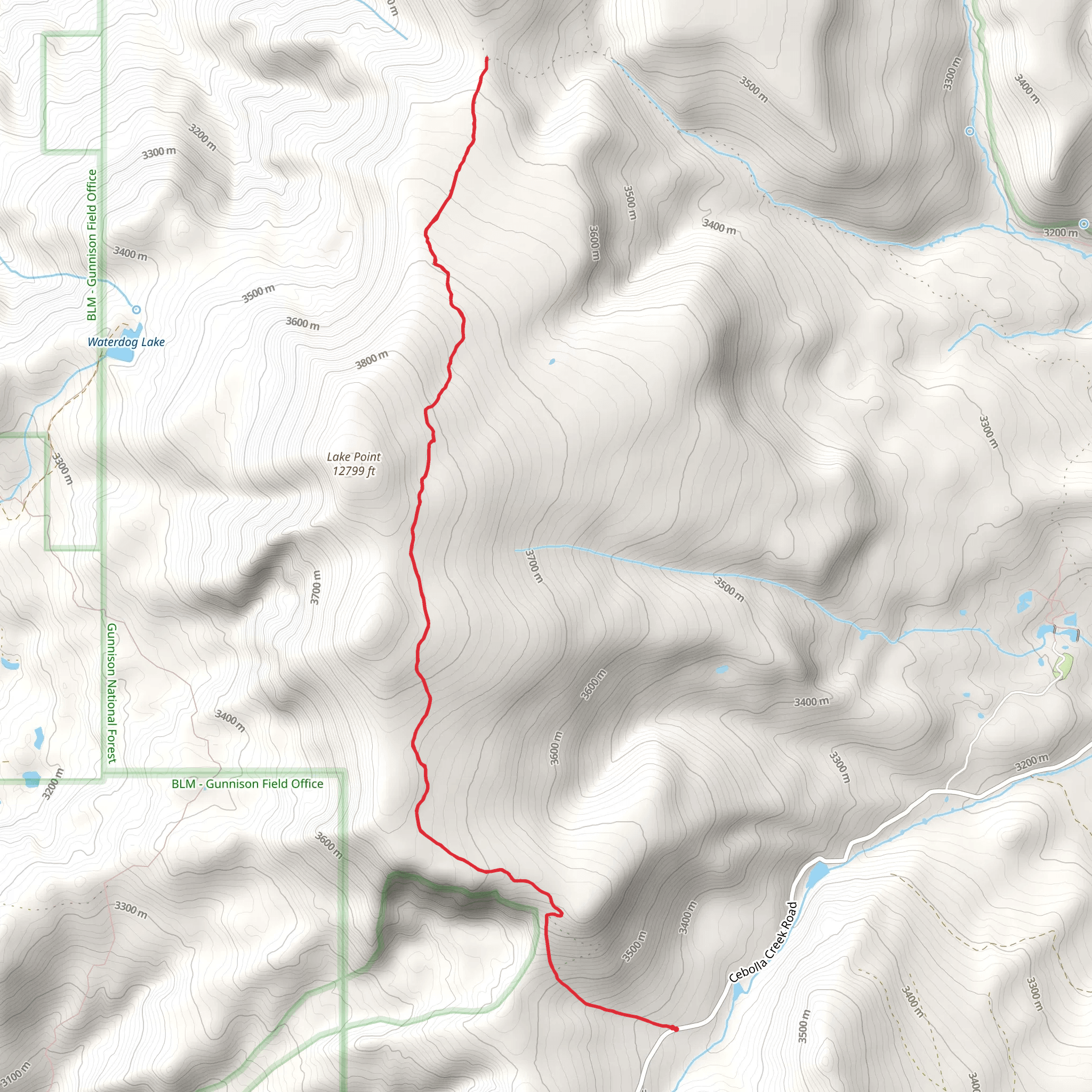 Cannibal Plateau Trail mobile static map