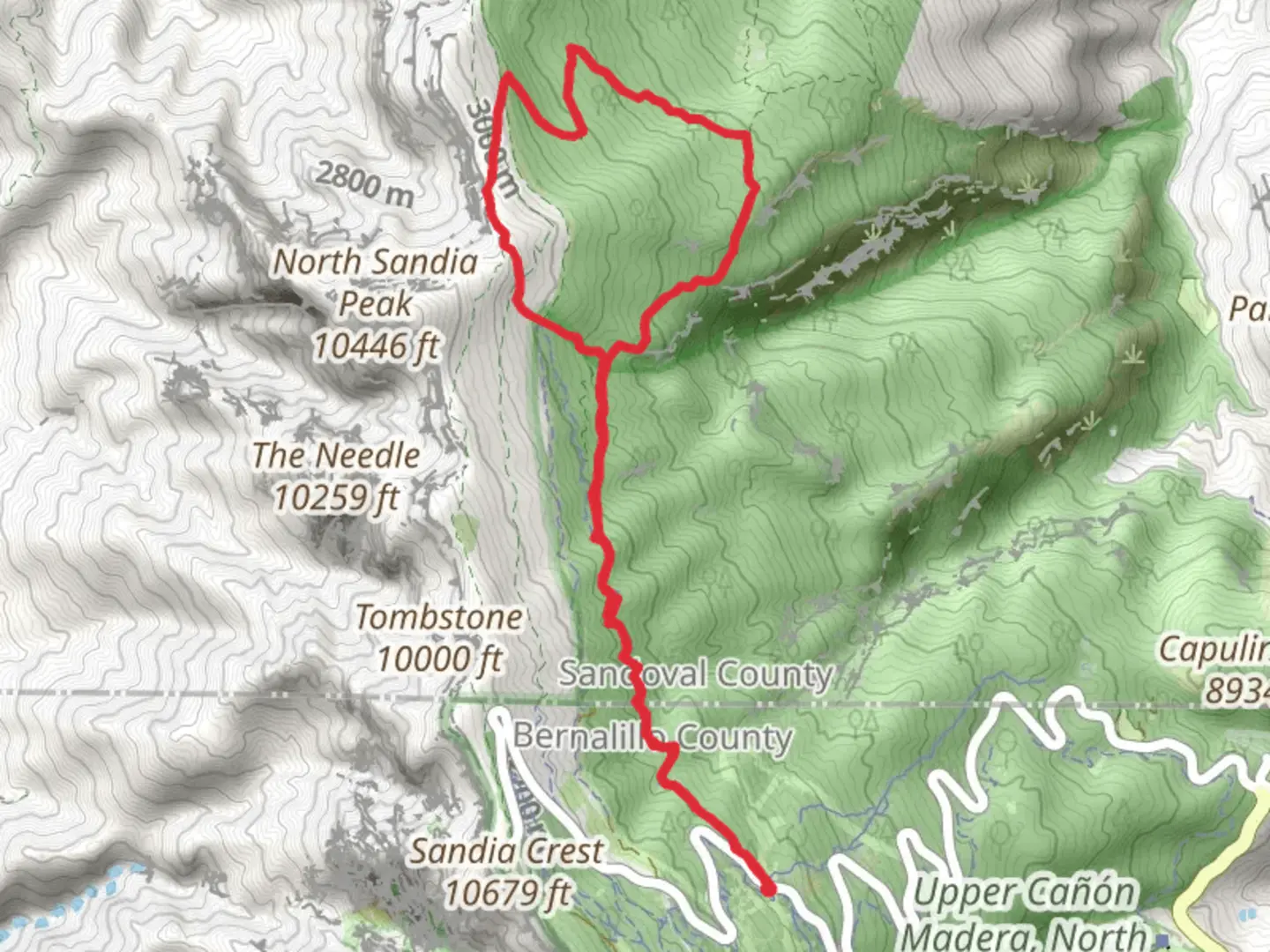 An image depicting the trail Osha Loop Trail via 10K Trail and its surrounding area.
