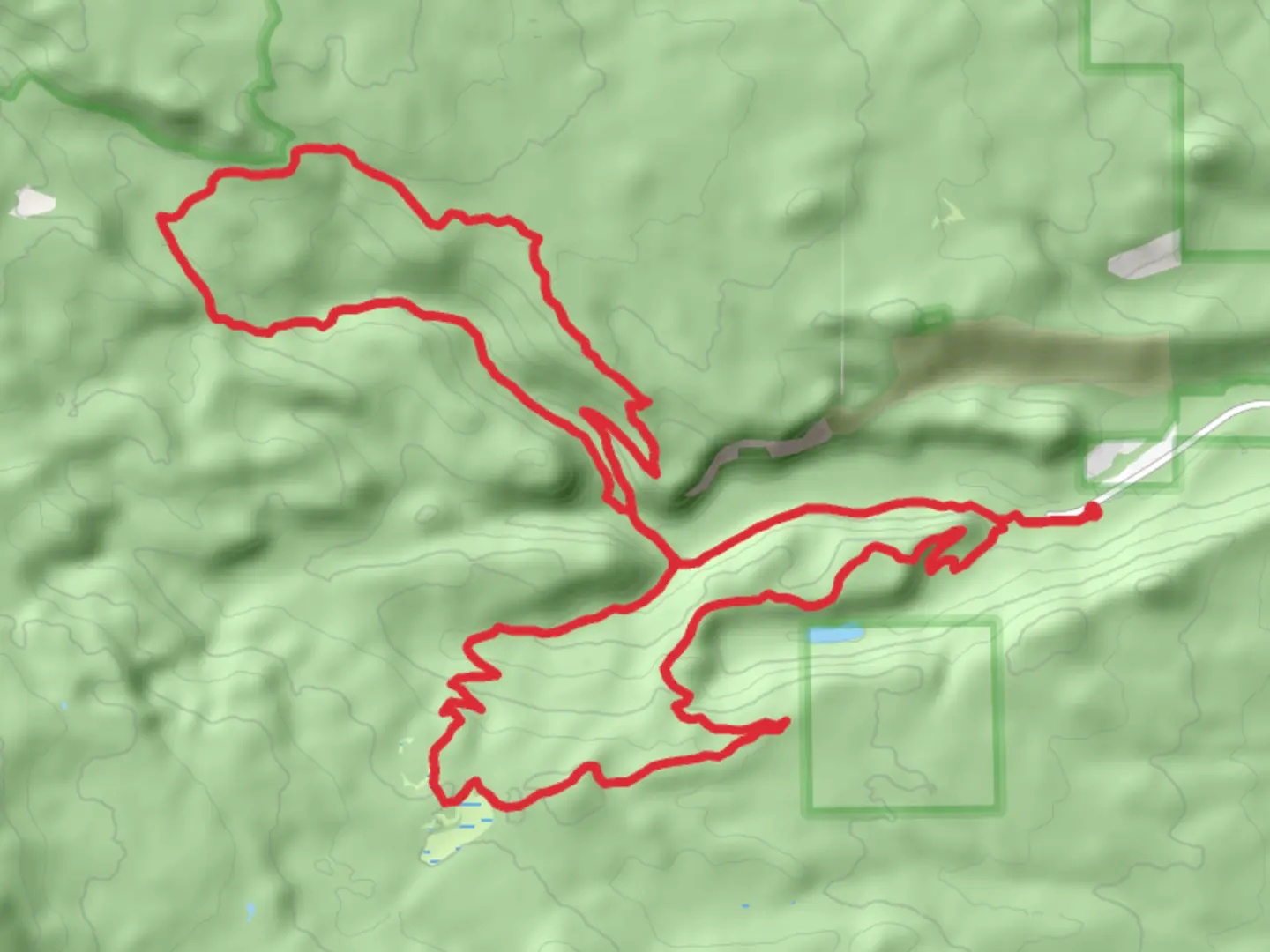 An image depicting the trail Tumalo Ridge and Creek Loop Trail and its surrounding area.