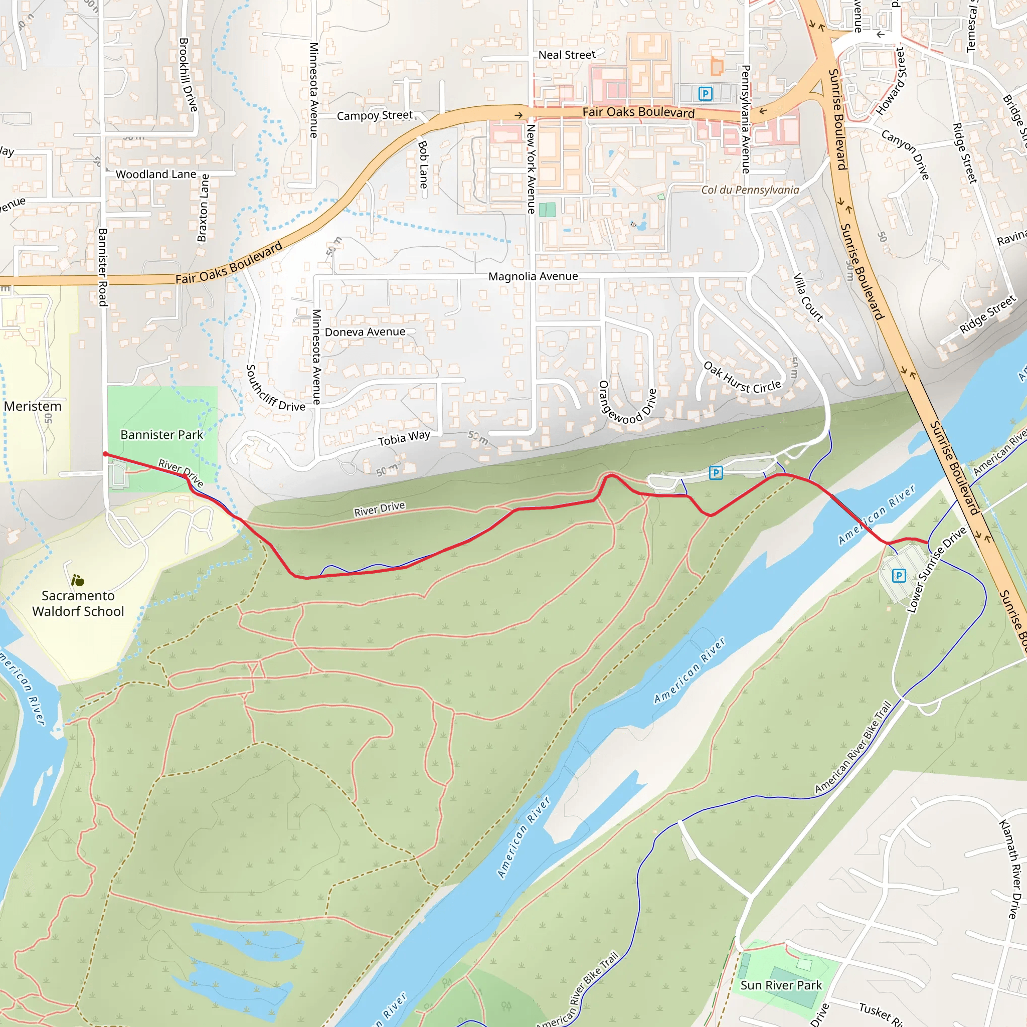River Drive mobile static map
