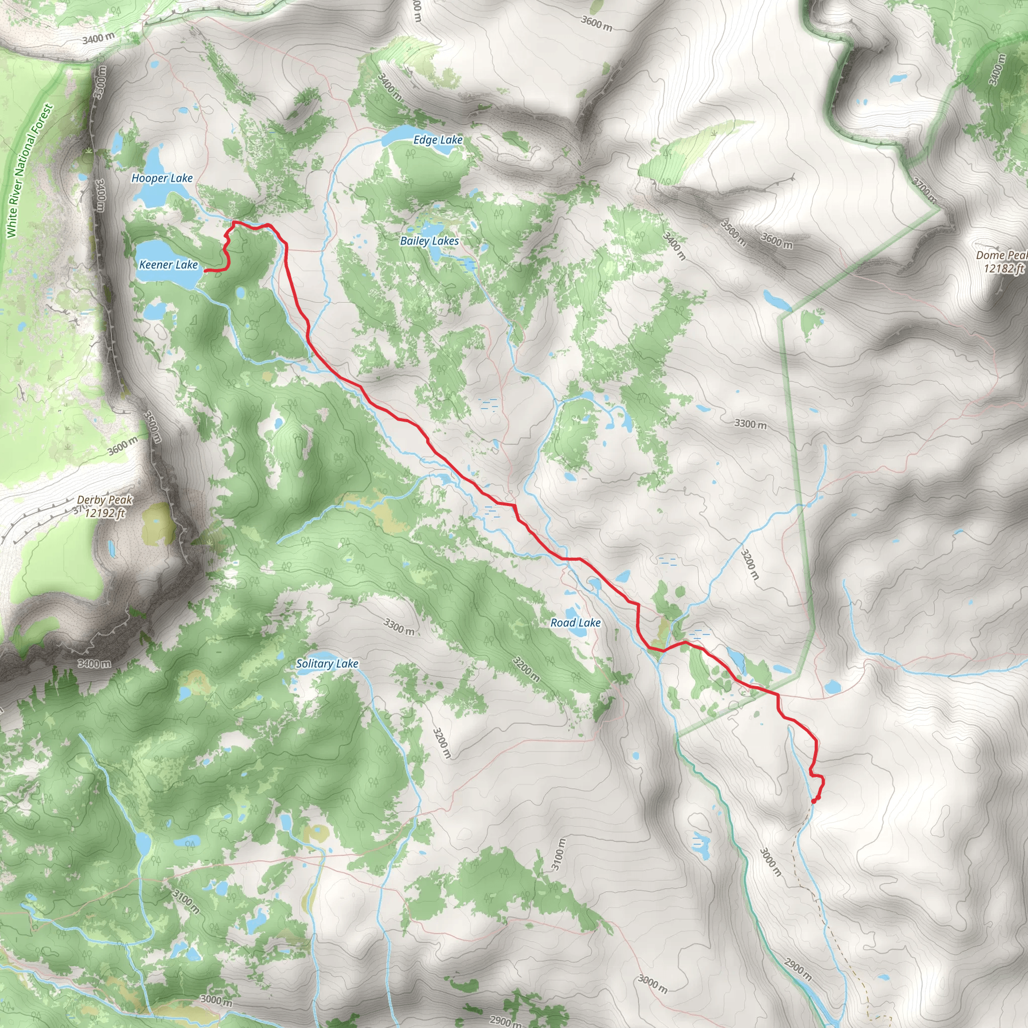 Keener Lake Trail mobile static map