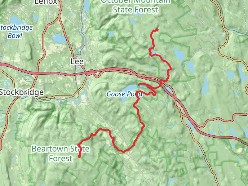 Becket Mountain and Baldy Mountain via Appalachian Trail