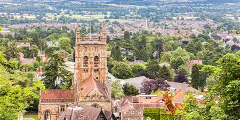 An image depicting the trail Worcestershire Way and its surrounding area.