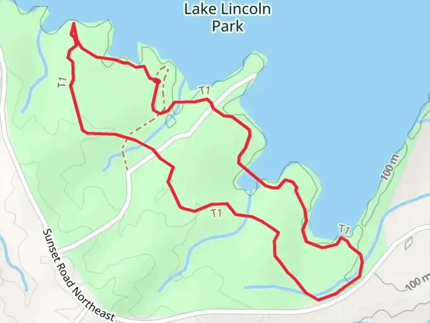 An image depicting the trail Fords Creek South Loop and its surrounding area.