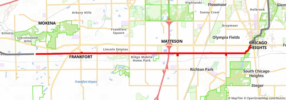 American Discovery Trail North Route - Illinois stage 2 Map