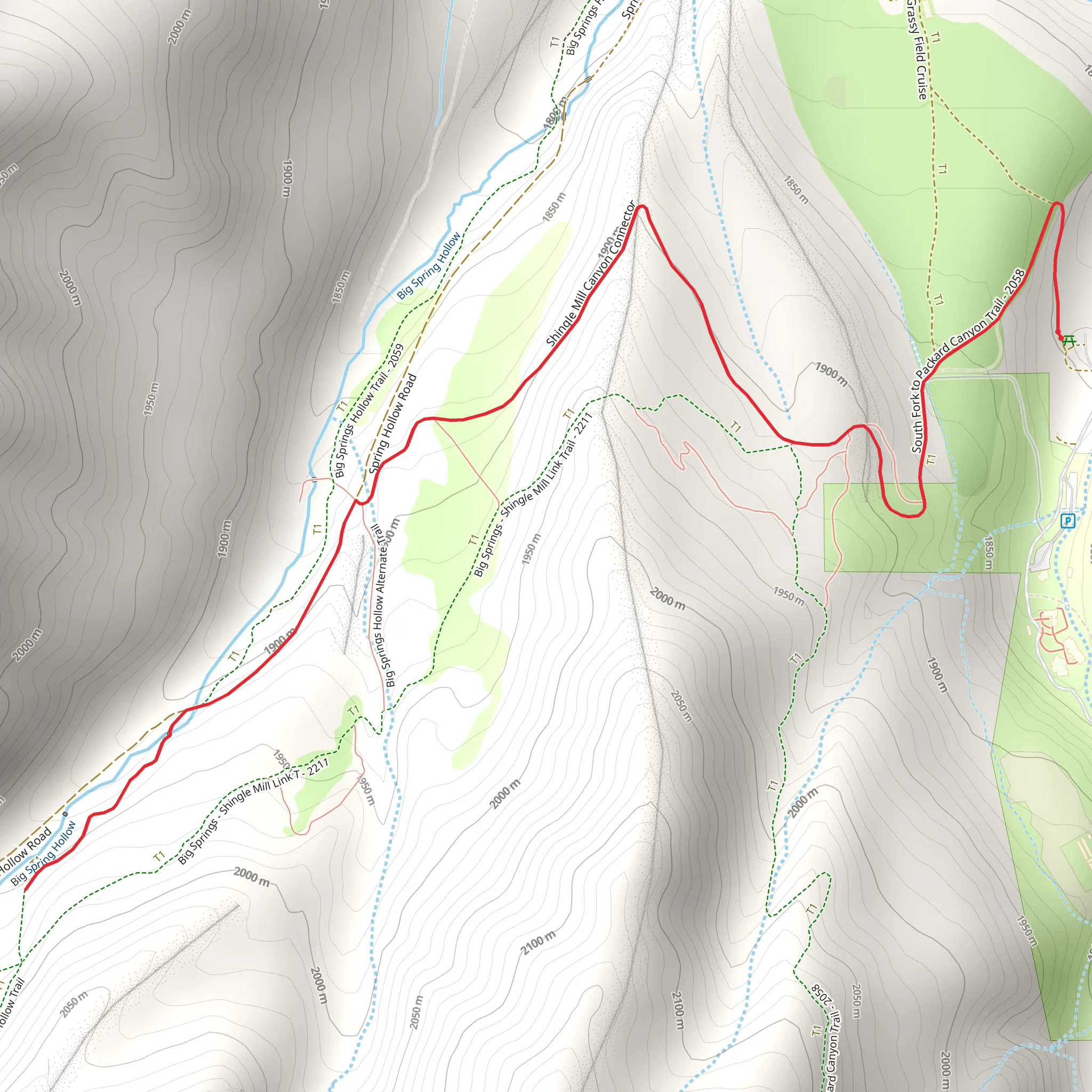 Big Springs Walk mobile static map