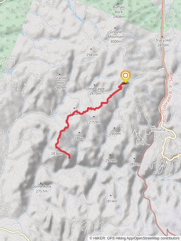 Four Mile Overlook mobile static map