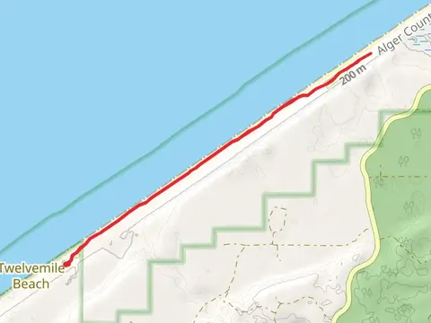 Sevenmile Campground to Au Sable Point Campground via North Country Trail