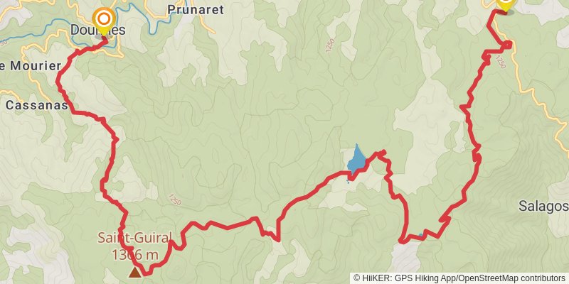 Tour of Mont Aigoual stage 4 Map
