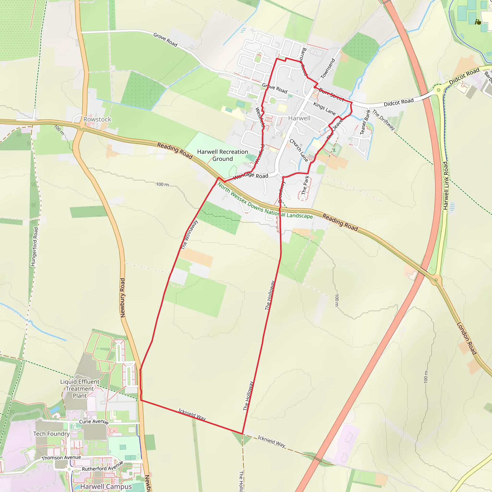 Harwell Loop mobile static map