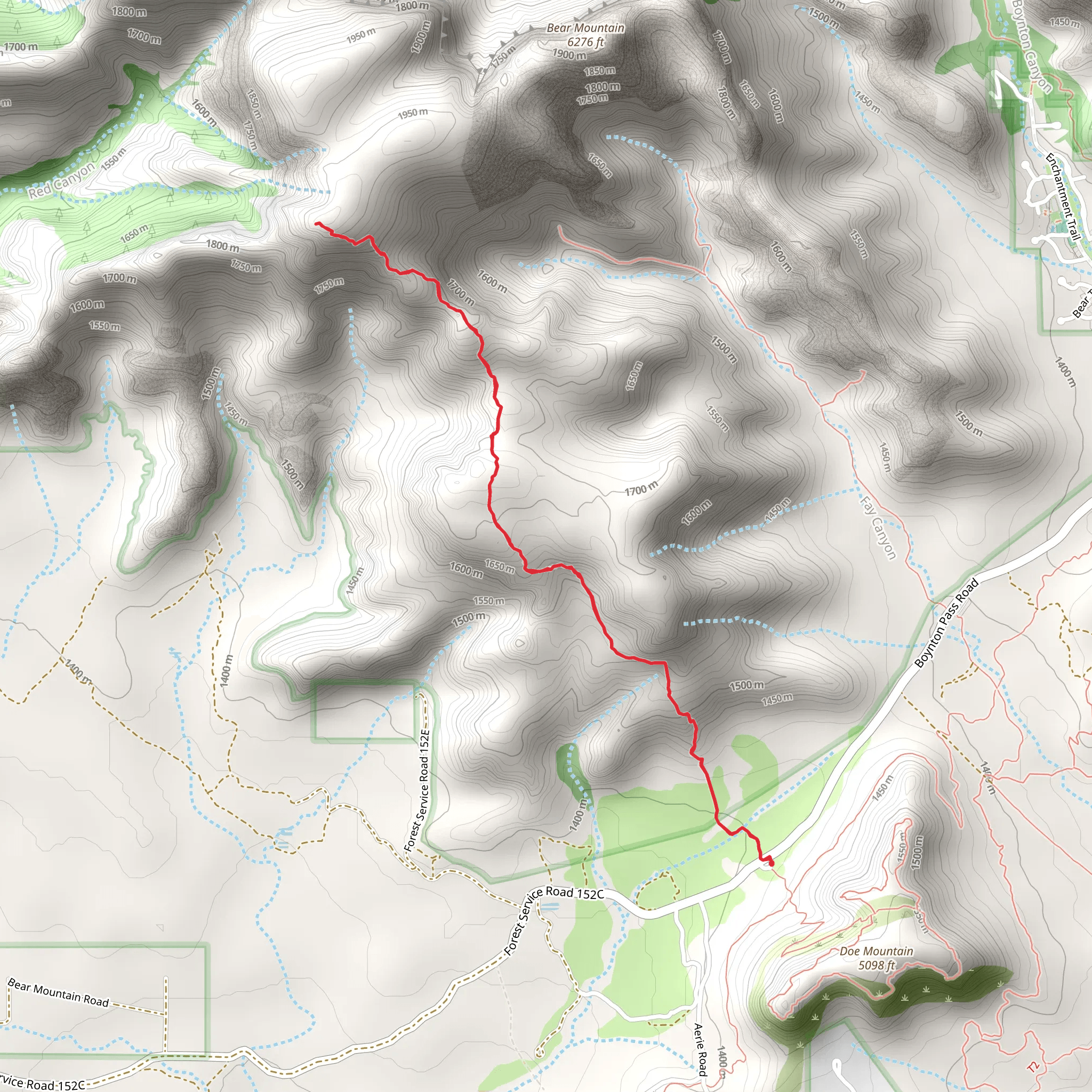 Bear Mountain mobile static map