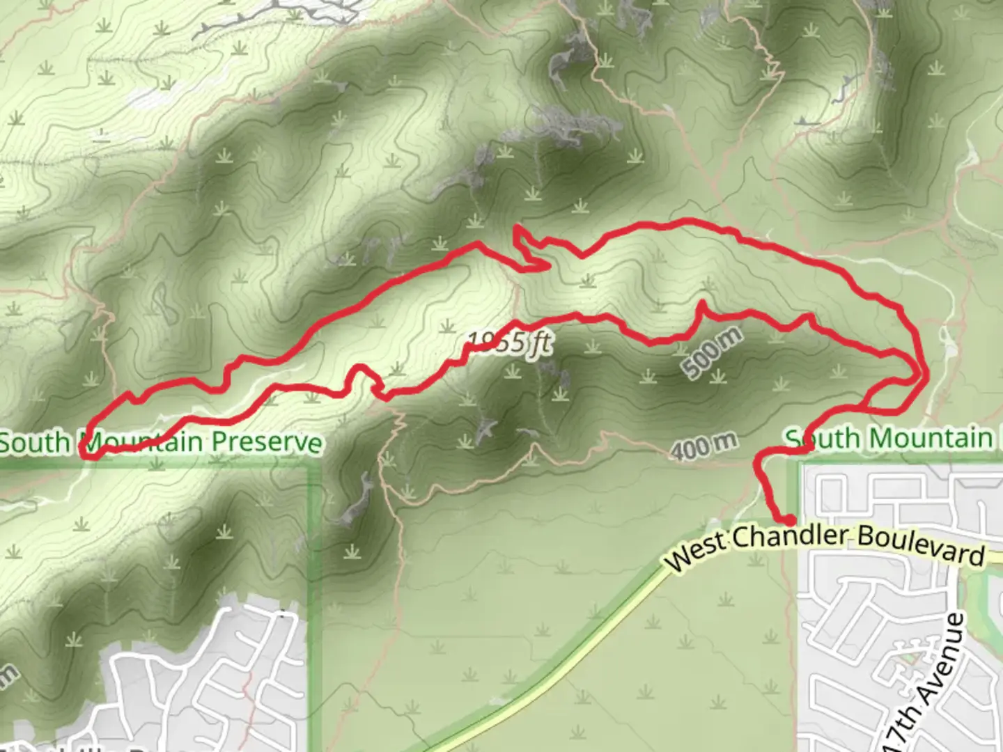 An image depicting the trail Pyramid - Bursera - Gila - Lost Ranch Mine Loop Trail and its surrounding area.