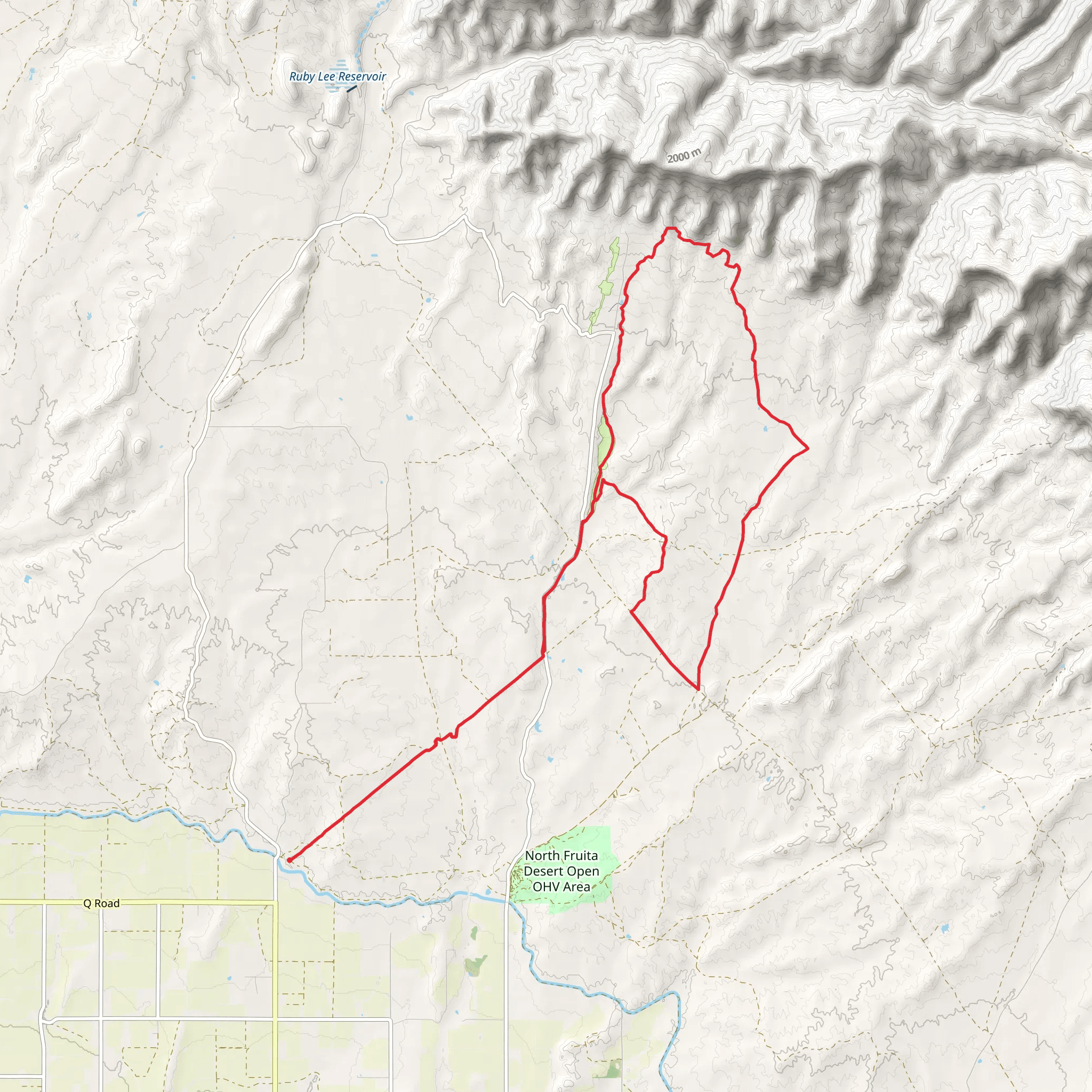 Desert Classic, Chutes and Ladders and Prime Cut Loop Trail mobile static map