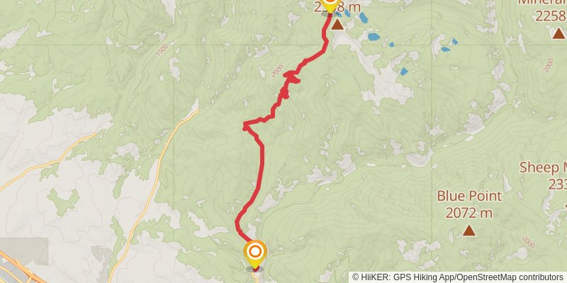 Carter Lake Loop Trail stage 3 Map