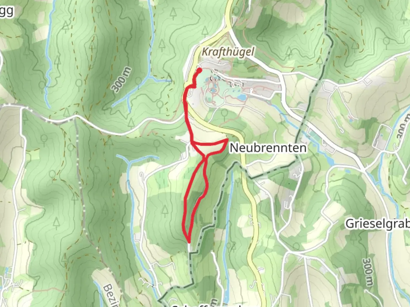 An image depicting the trail Keltischer Tree Loop Trail and its surrounding area.