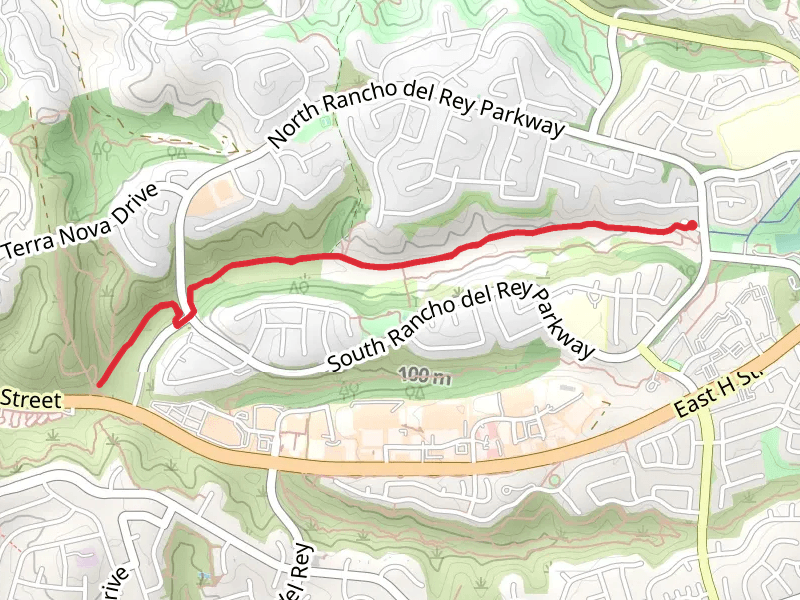Rice Canyon Trail mobile static map