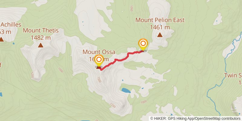 Cradle Mountain Huts Walk spur 3 Map