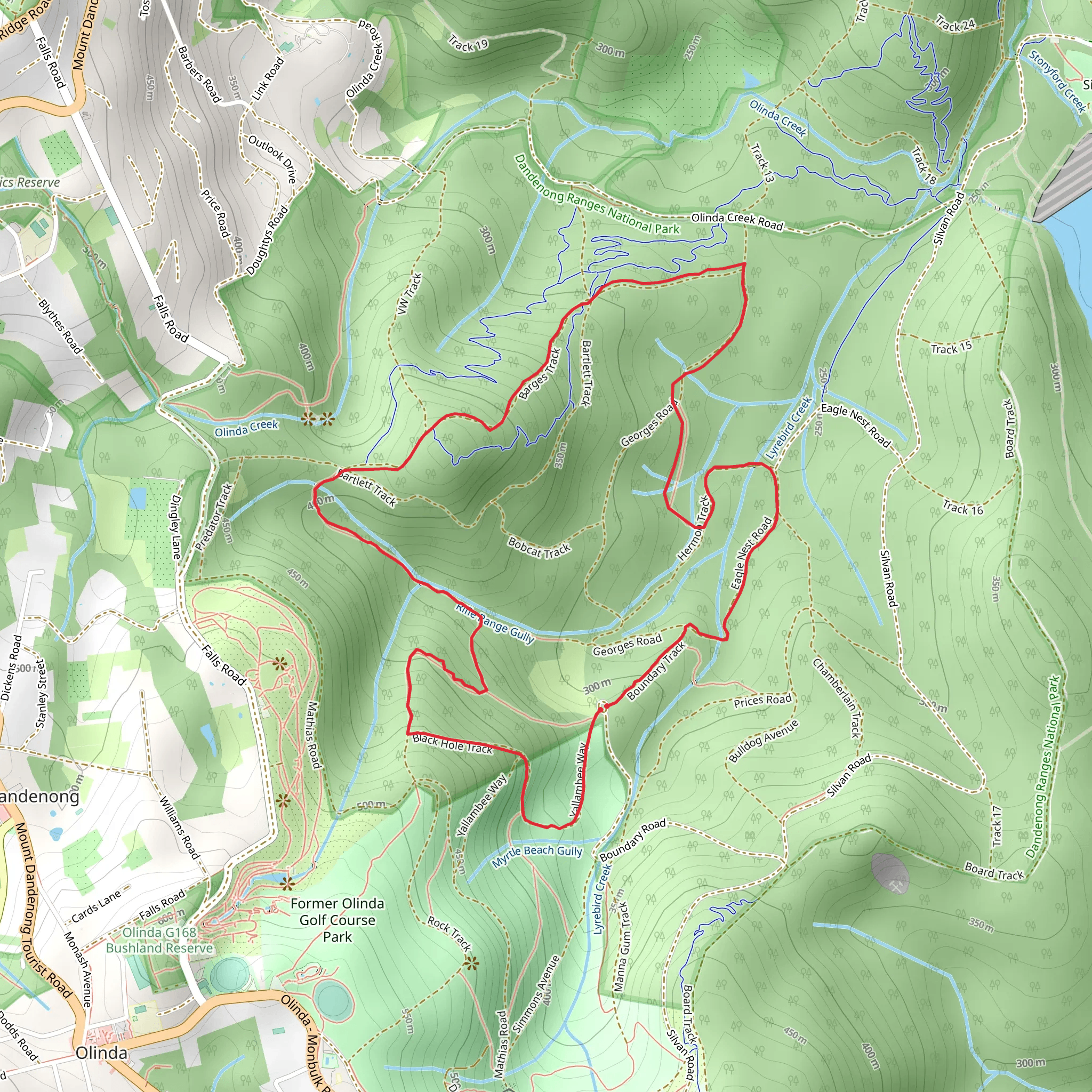 Valley and Eagle Nest Loop Trail mobile static map