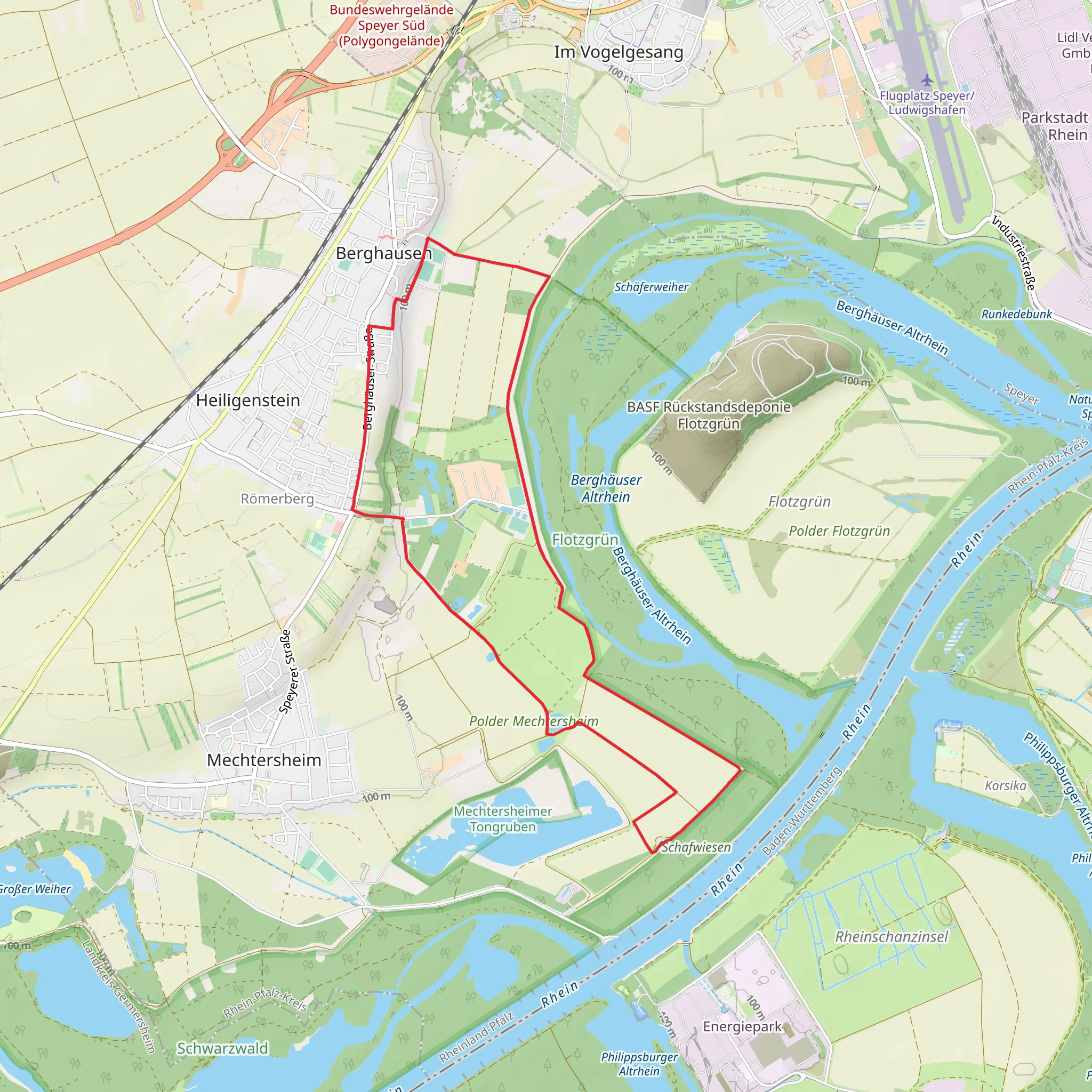 Dammwachthaus Loop via In den Rauhweiden mobile static map