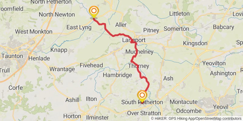 River Parrett Trail stage 2 Map