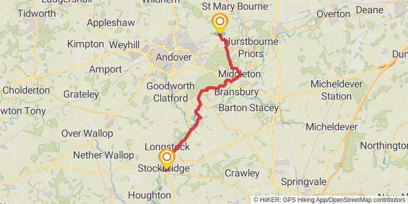 Hampshire Loop stage 10 Map