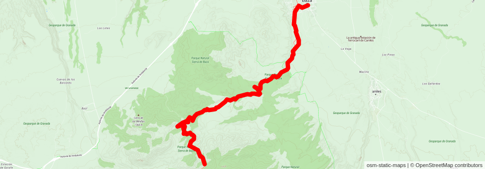 GR 7 - Andalucia stage 20 Map