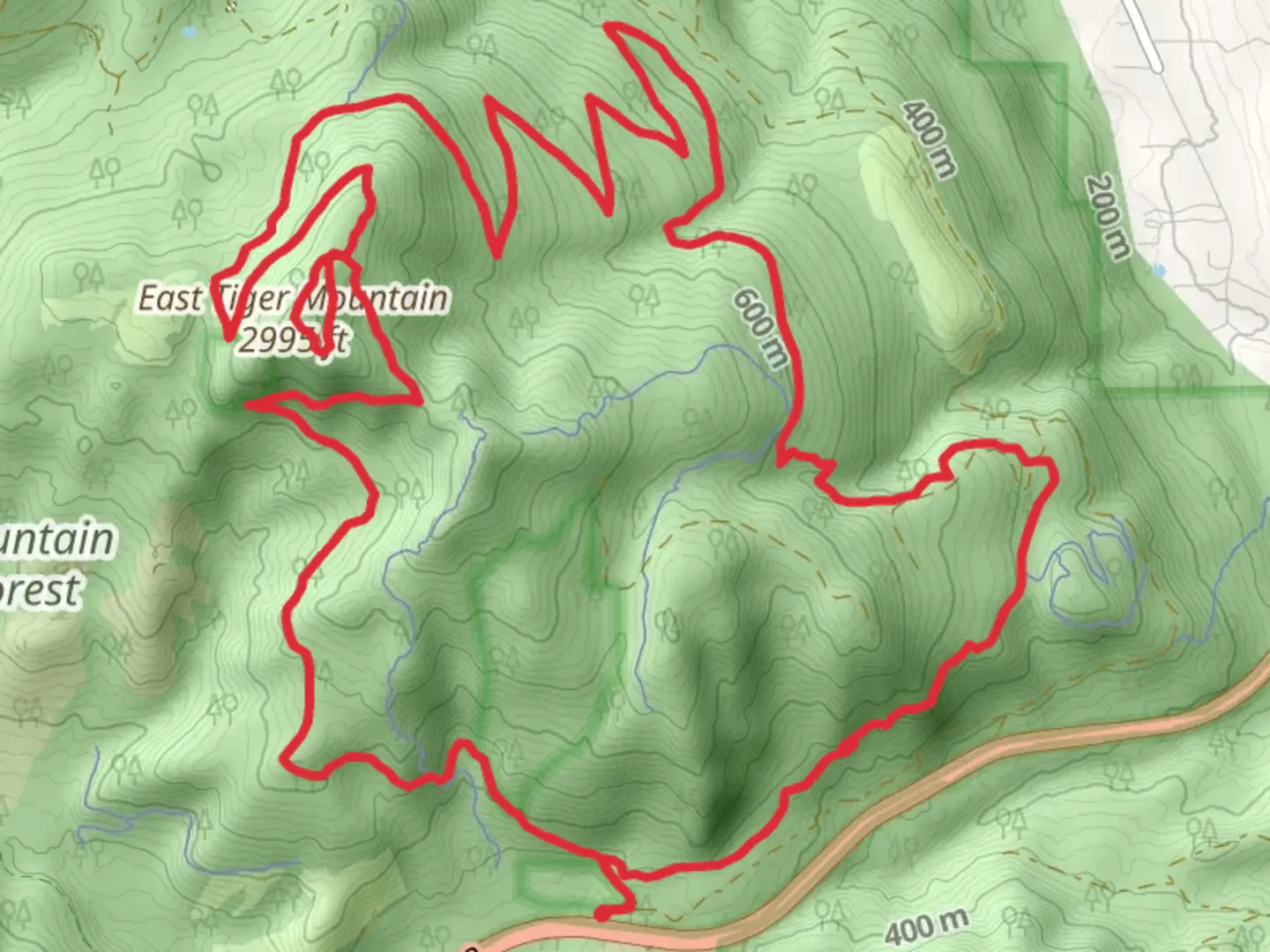 An image depicting the trail East Tiger Mountain via Preston Railroad Grade and its surrounding area.