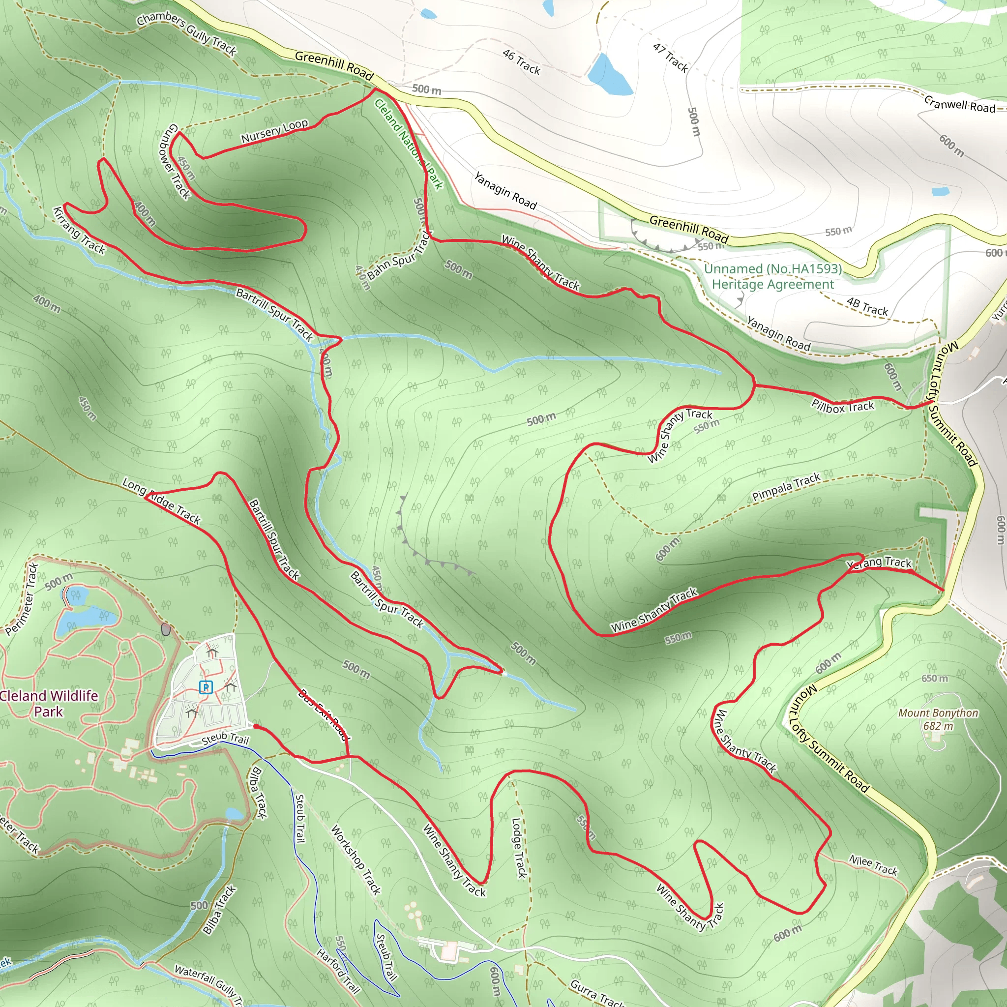 Wine Shanty Walk mobile static map