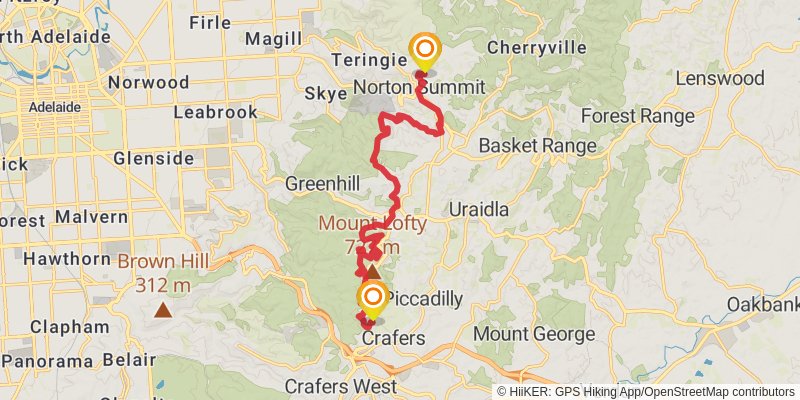 Heysen Trail stage 12 Map