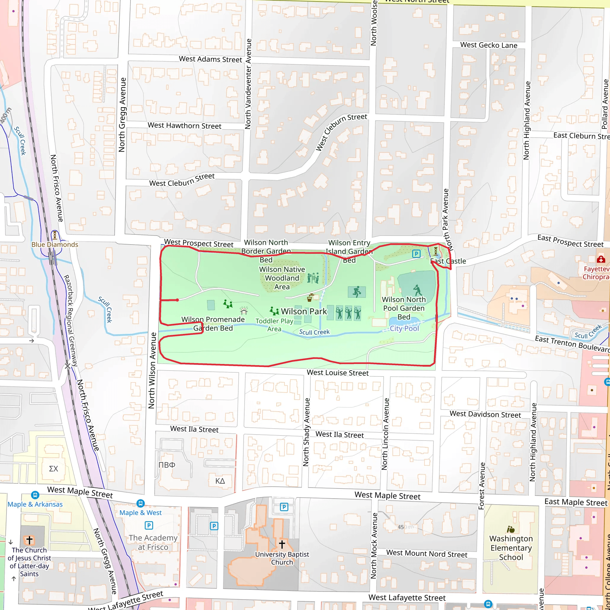 Scull Creek Loop mobile static map