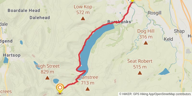 Ravenglass to Holy Island Walk stage 5 Map