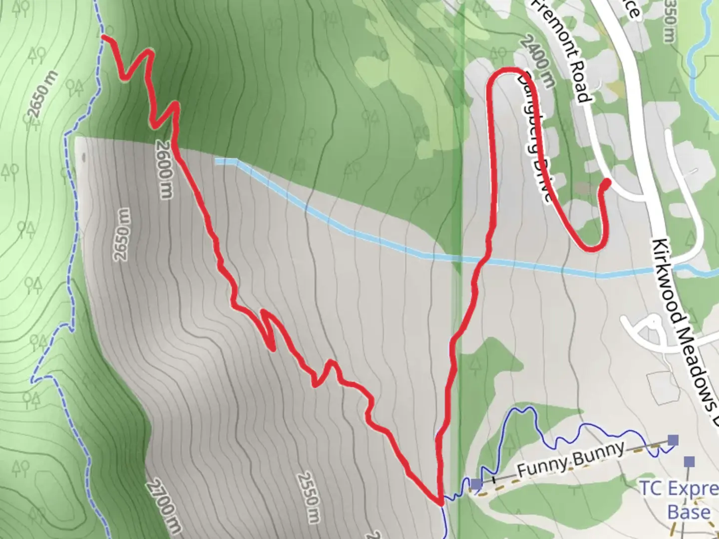 An image depicting the trail Sentinels Trail and its surrounding area.