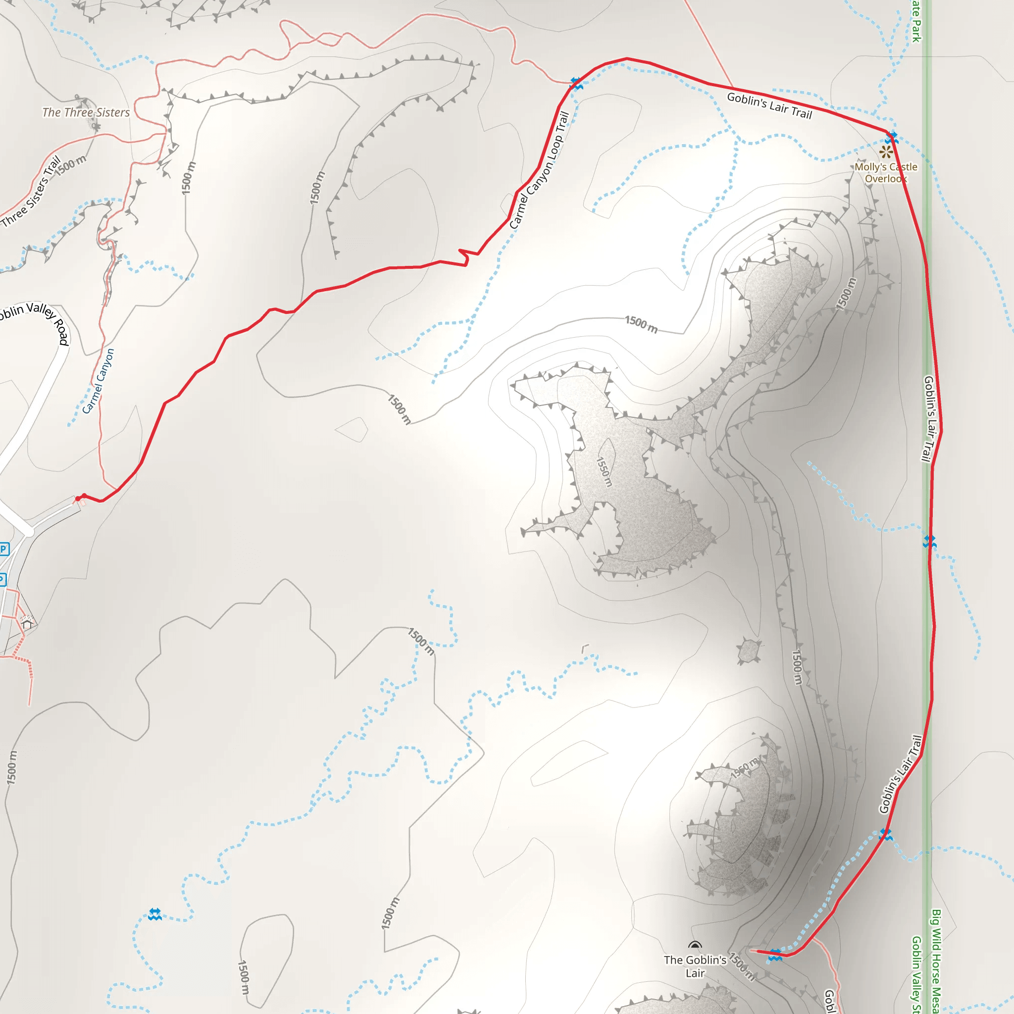 Goblin's Lair Trail mobile static map