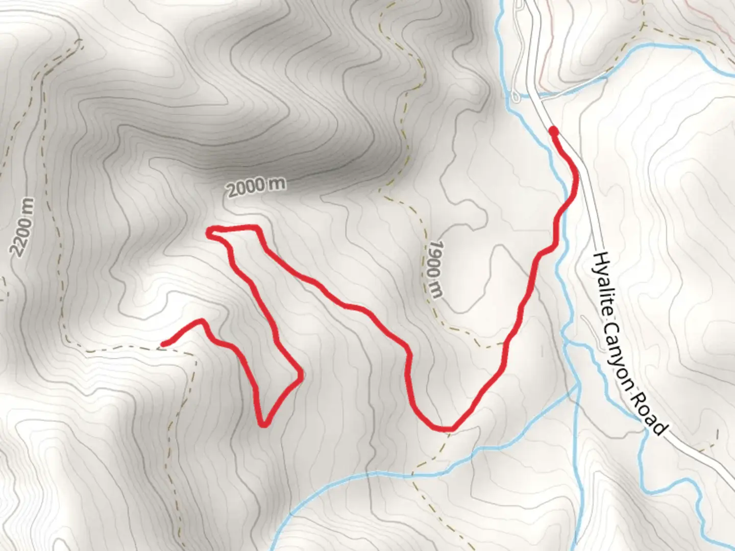 An image depicting the trail Hyalite Creek Out and Back and its surrounding area.
