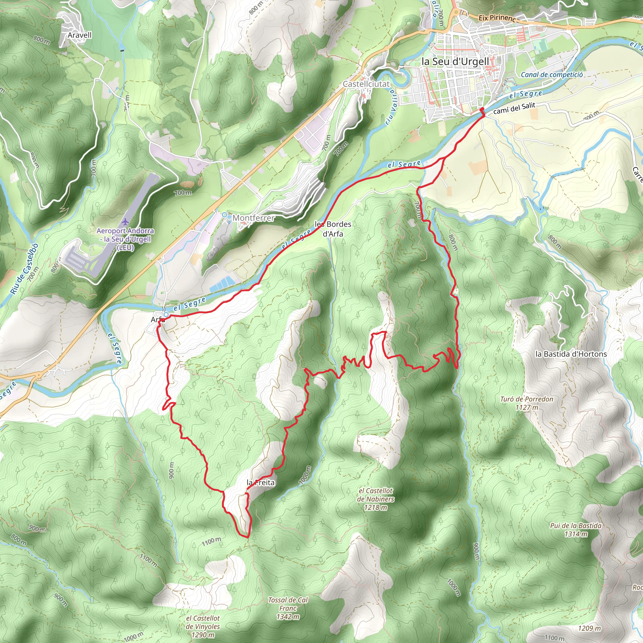 La Seu d'Urgell PR C 63 mobile static map