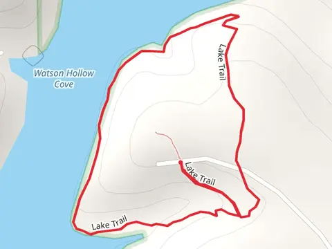 Watson Hollow Cove Lake East Side Loop Trail