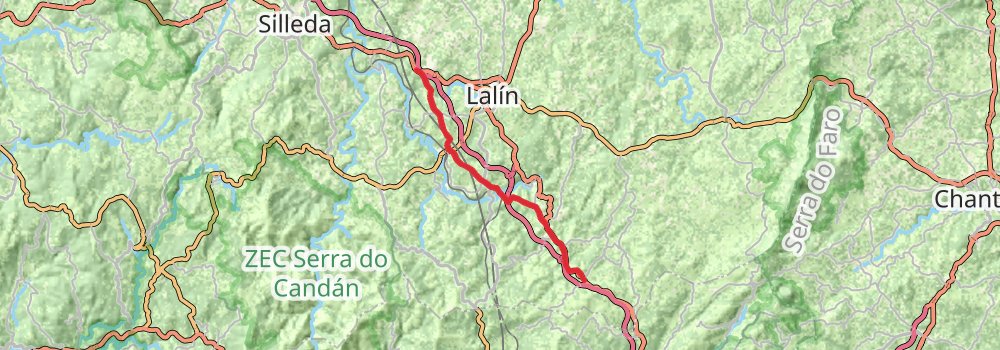 Camino Portugues do Interior stage 19 Map