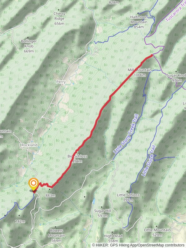 Big Schloss and Mill Mountain