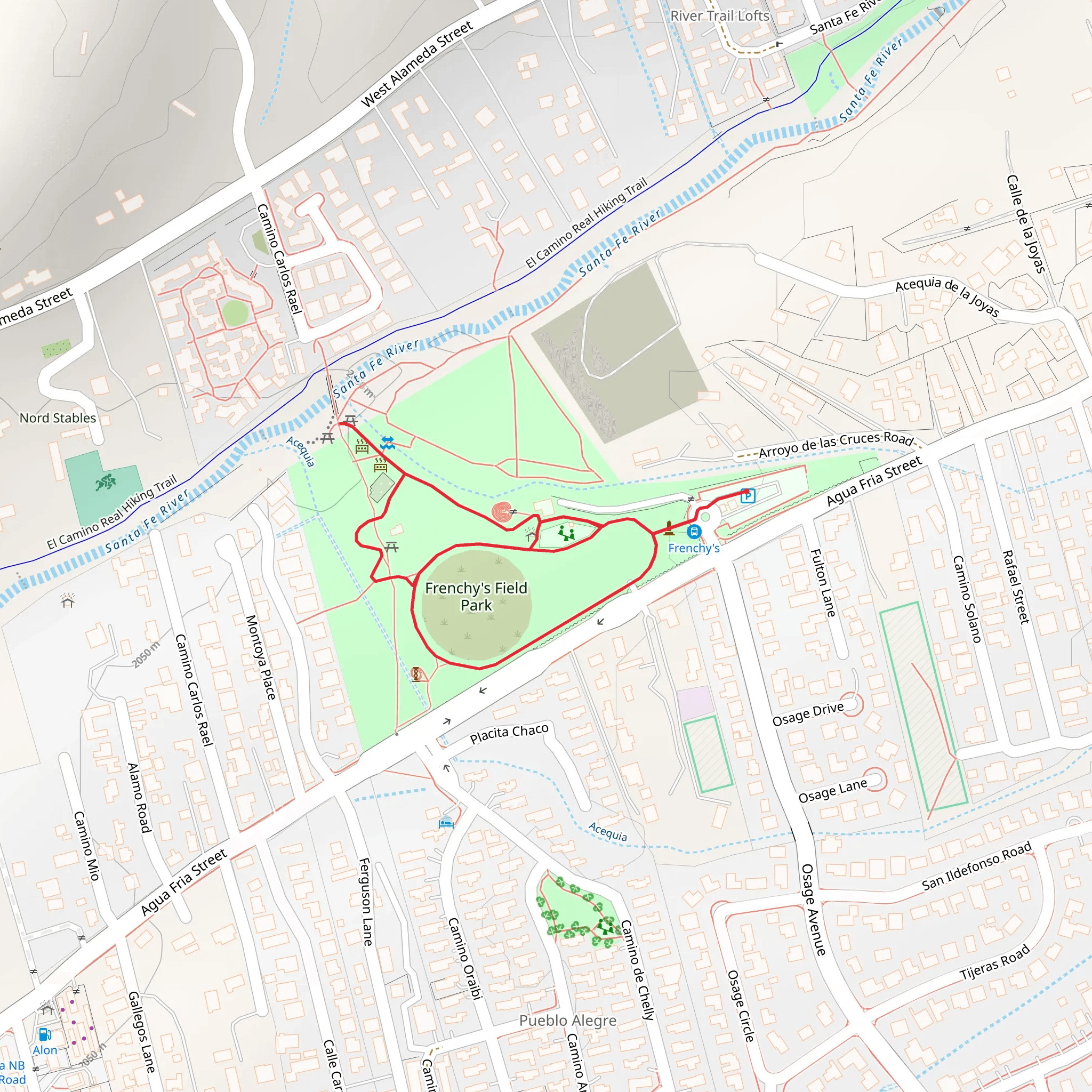 Frenchy's Field Park Loop mobile static map