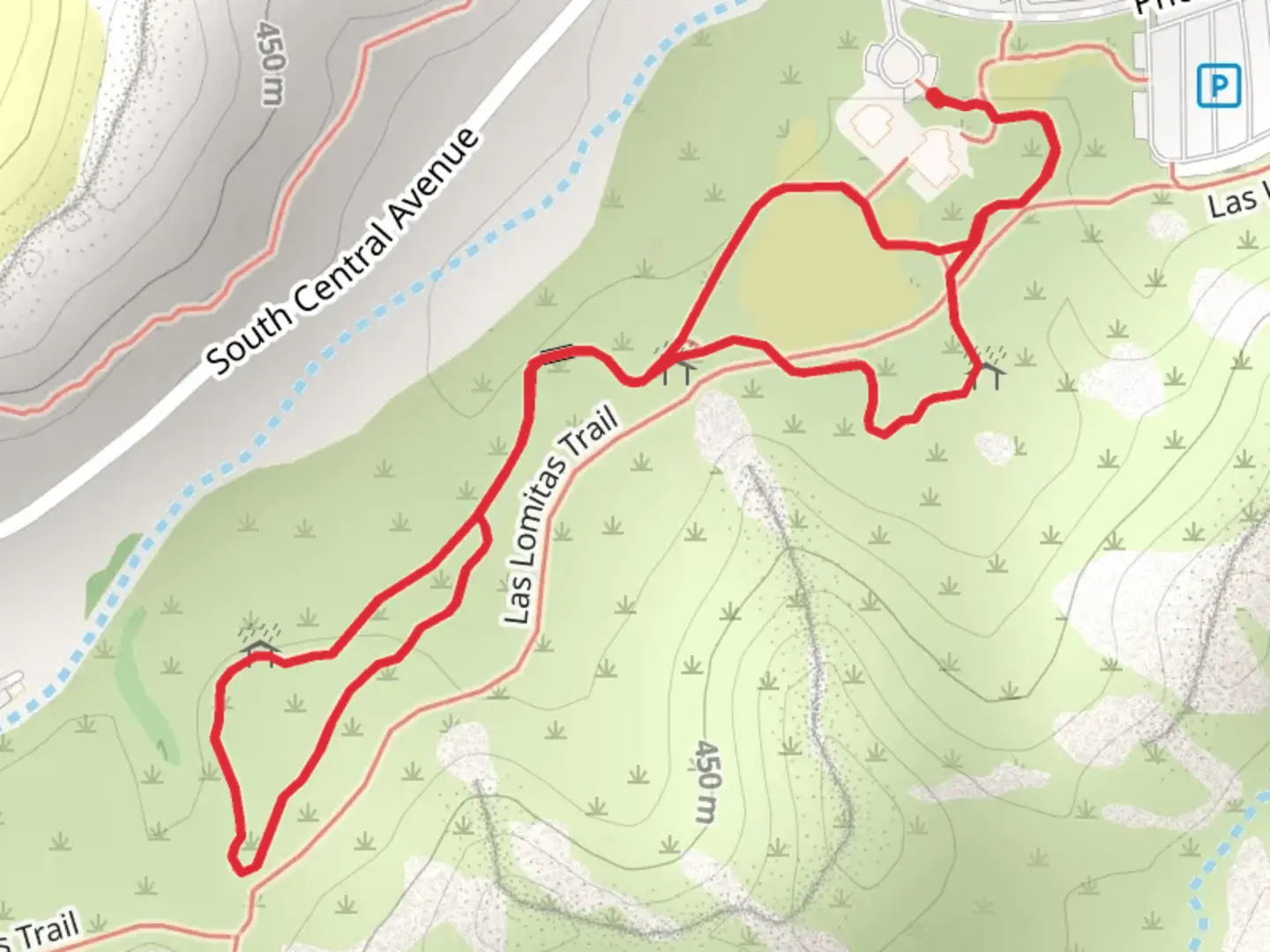 An image depicting the trail Phoenix S Mountain Park Loop and its surrounding area.
