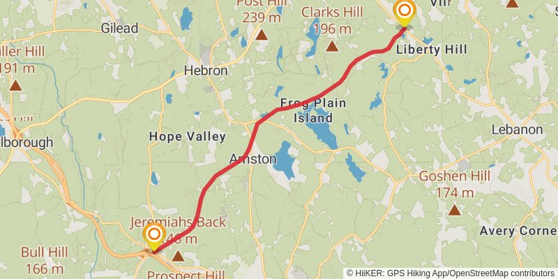 Air Line State Park Trail stage 2 Map