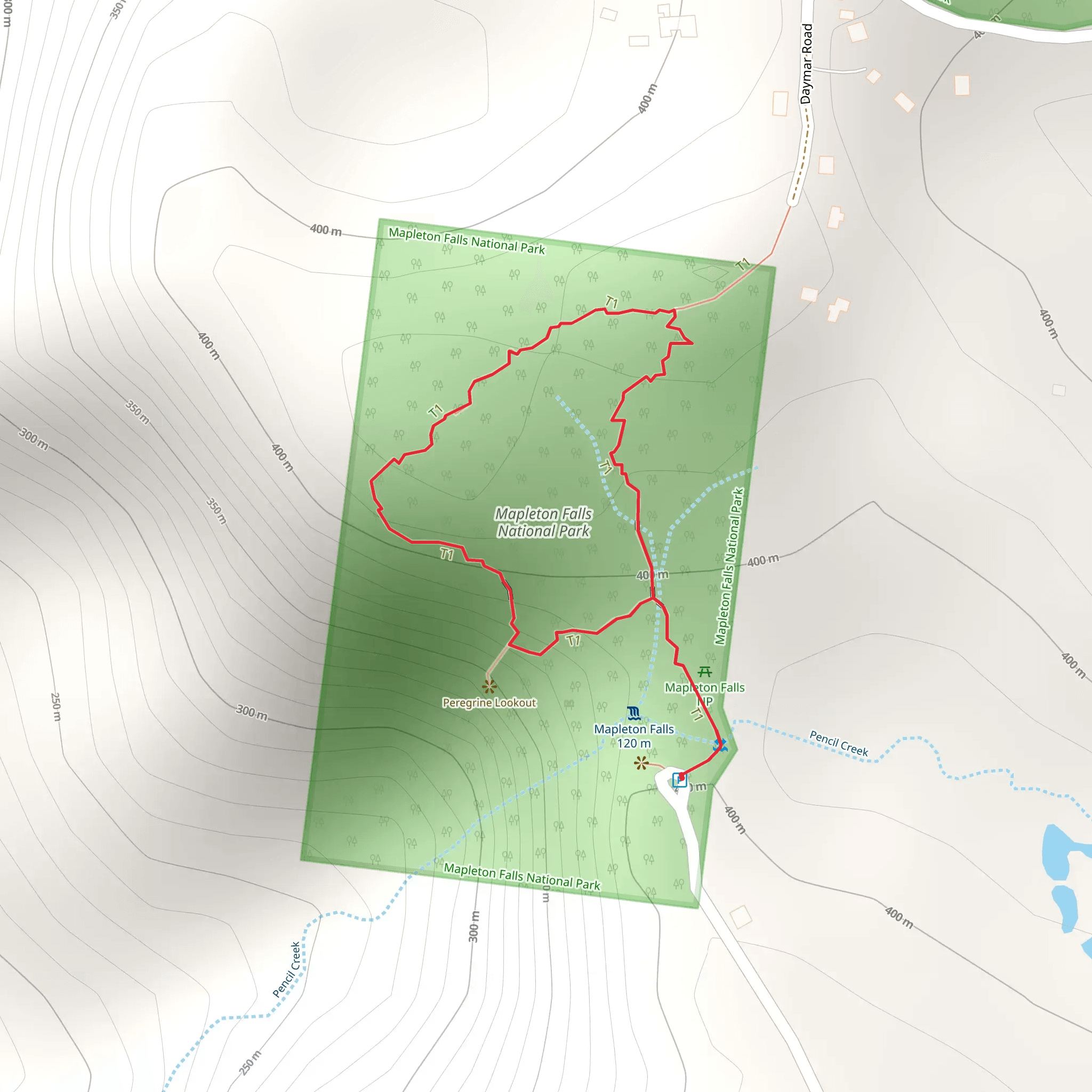 Wompoo Circuit mobile static map