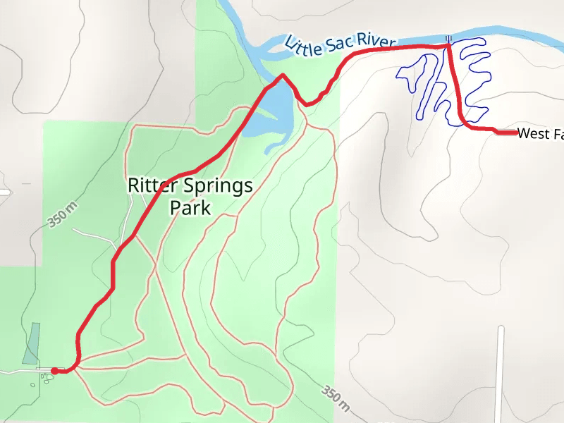 South Dry Sac River via Fulbright Spring Greenway