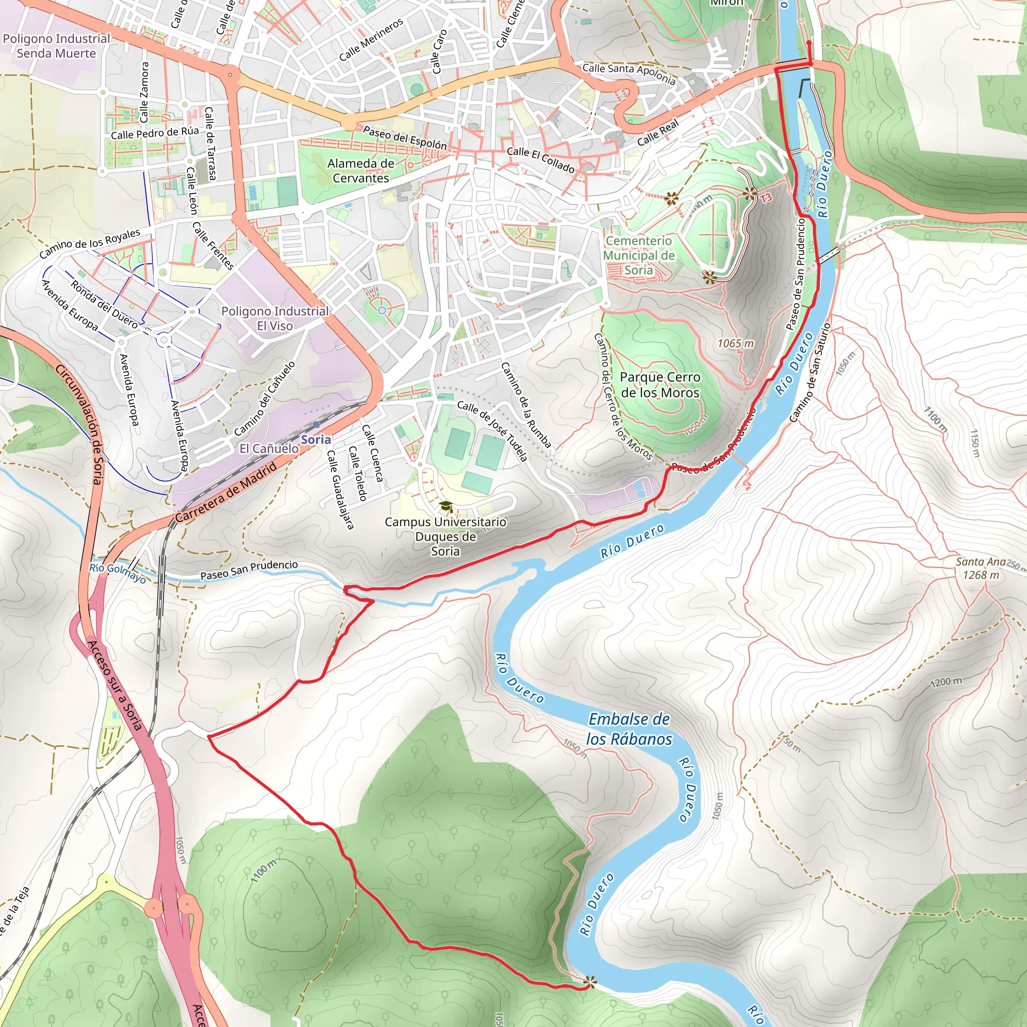 Valhondo Route PR SO 113 mobile static map