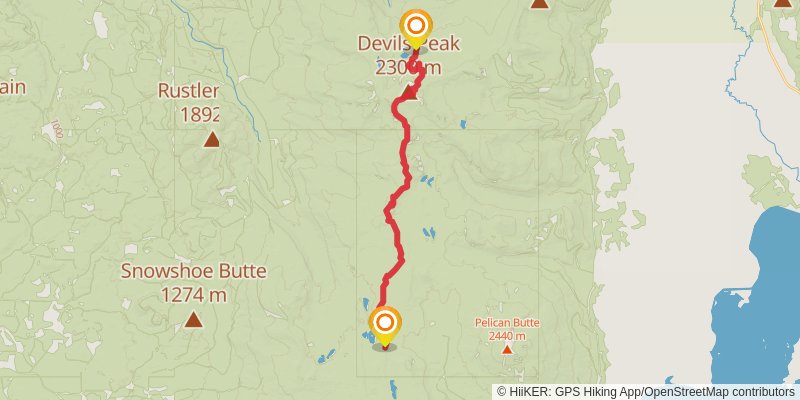 Pacific Crest Trail - Mount Hood To Mount Mcgloughlin stage 29 Map
