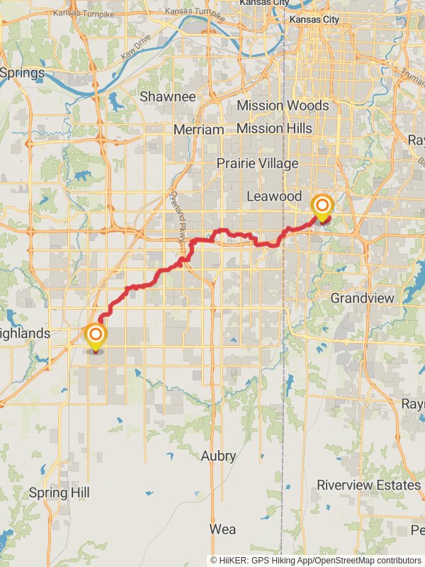 Indian Creek Trail from Southdowns Park