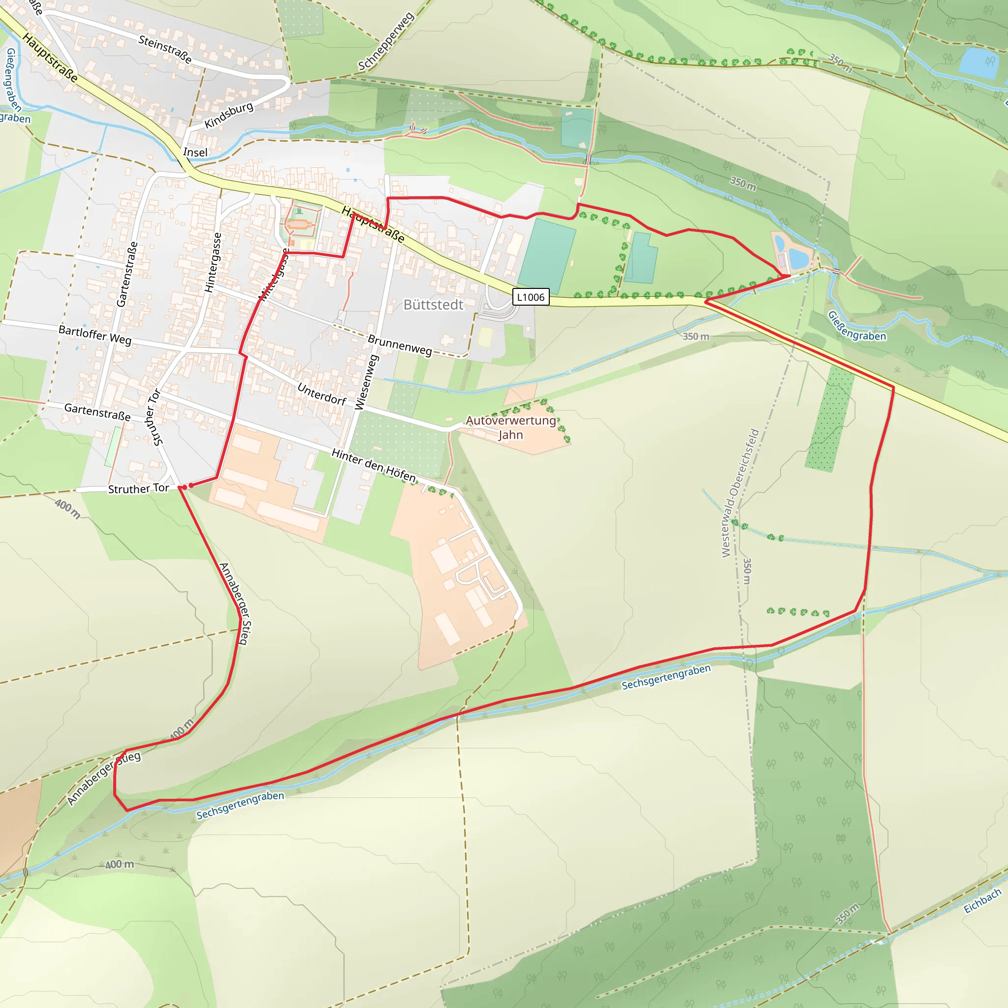 Büttstedt Loop mobile static map